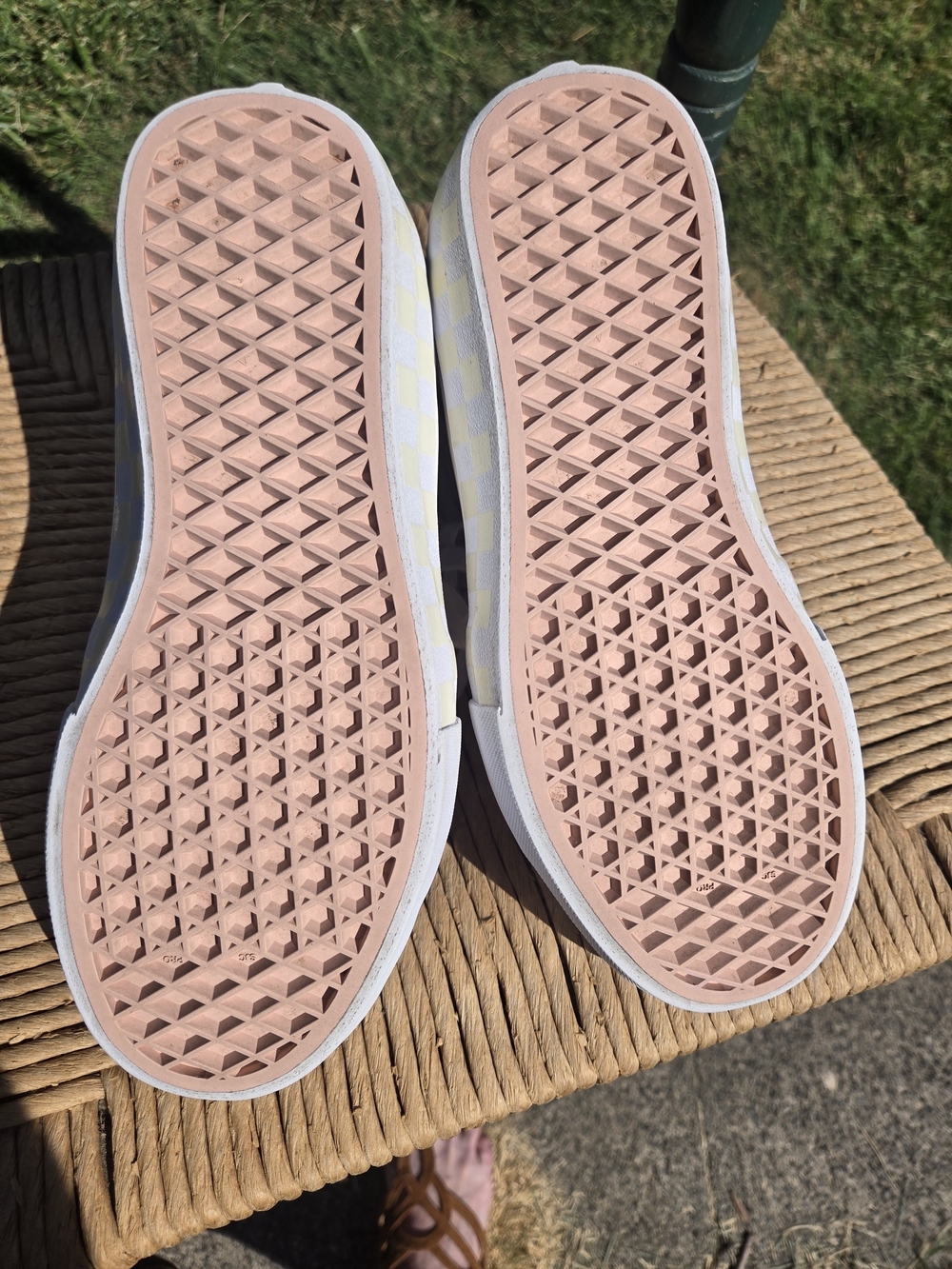 Vans Suade High-Top Sneakers in Gray, Pink & White - Picture 6 of 8